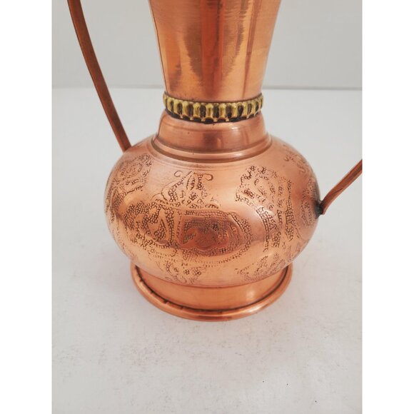 Copper Vase Copper Jug Copper Vintage Vase Decoration Ornaments Copper Pot Gift - Picture 3 of 10